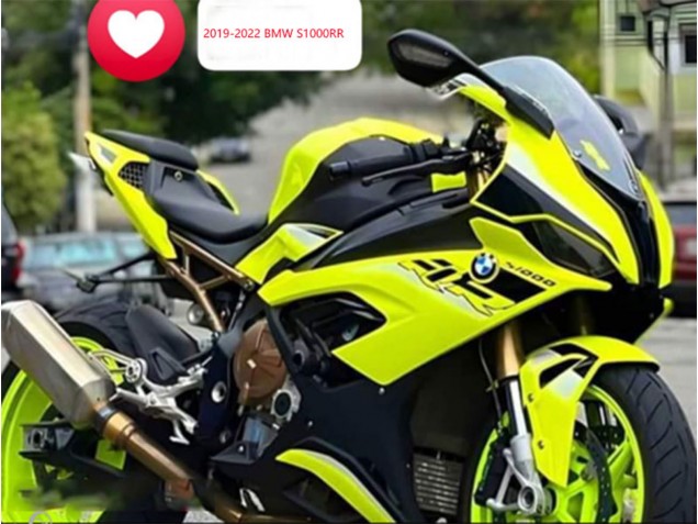 Billige BMW S1000RR Motorrad Verkleidung 2019-2022 - Zitrone Gelb