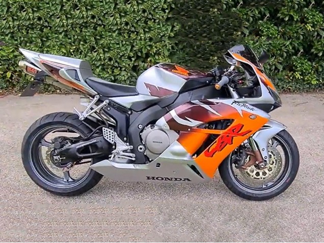 Billige Honda CBR1000RR Motorrad Verkleidung 2006-2007 - Silber Orange