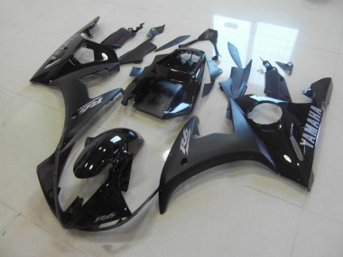Matt Schwarz Glänzend Schwarz Yamaha R6 2003-2005 Motorrad Verkleidungen