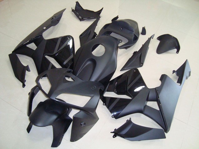 Matt Schwarz Honda CBR 600 RR 2005-2006 Motorrad Verkleidung Matt Schwarz Honda CBR 600 RR 2005-2006 Motorrad Verkleidung