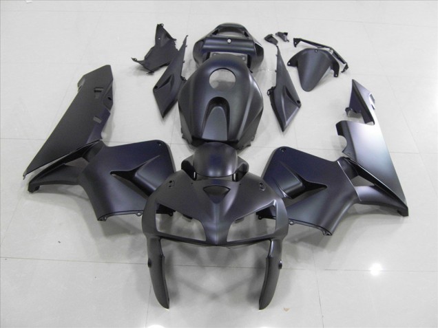 Matt Schwarz Honda CBR 600 RR 2005-2006 Motorrad Verkleidungen Matt Schwarz Honda CBR 600 RR 2005-2006 Motorrad Verkleidungen