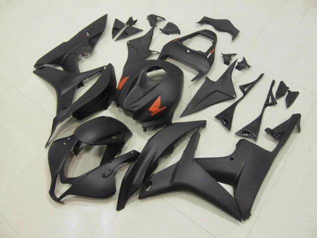 Matt Schwarz Honda CBR 600 RR 2007-2008 Motorrad Verkleidung Matt Schwarz Honda CBR 600 RR 2007-2008 Motorrad Verkleidung
