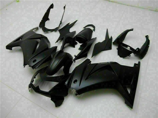 Matt Schwarz Kawasaki EX250 2008-2012 Motorrad Verkleidung Matt Schwarz Kawasaki EX250 2008-2012 Motorrad Verkleidung