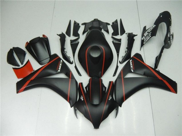Matt Schwarz Rot Honda CBR 1000 RR 2008-2011 Motorrad Verkleidungen Matt Schwarz Rot Honda CBR 1000 RR 2008-2011 Motorrad Verkleidungen