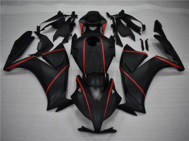 Matt Schwarz Rot Honda CBR 1000 RR 2012-2016 Motorrad Verkleidungen Matt Schwarz Rot Honda CBR 1000 RR 2012-2016 Motorrad Verkleidungen
