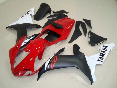 Matt Schwarz Rot Yamaha R1 2002-2003 Motorrad Verkleidungen