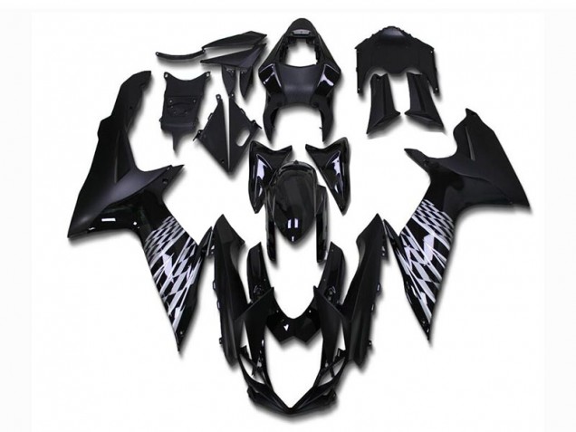 Matt Schwarz Suzuki GSXR 600 / 750 K11 2011-2024 Motorrad Verkleidungen Matt Schwarz Suzuki GSXR 600 / 750 K11 2011-2024 Motorrad Verkleidungen