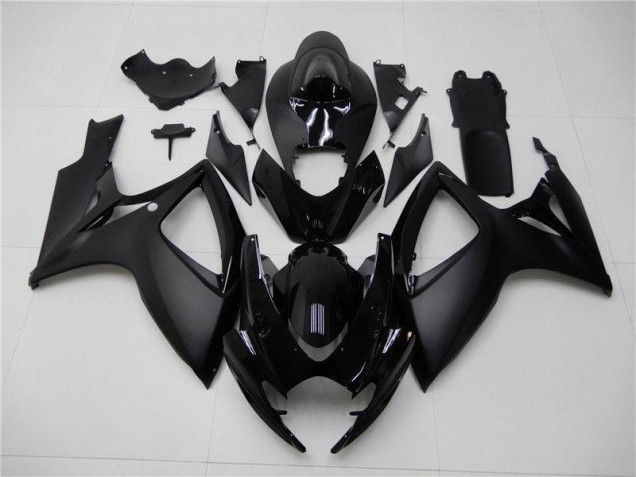 Matt Schwarz Suzuki GSXR 600 / 750 K6 2006-2007 Motorrad Verkleidungen Matt Schwarz Suzuki GSXR 600 / 750 K6 2006-2007 Motorrad Verkleidungen