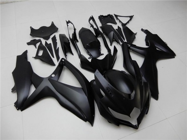 Matt Schwarz Suzuki GSXR 600 / 750 K8 2008-2010 Motorrad Verkleidungen Matt Schwarz Suzuki GSXR 600 / 750 K8 2008-2010 Motorrad Verkleidungen