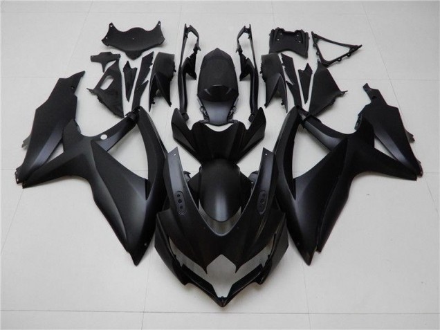 Matt Schwarz Suzuki GSXR 600 / 750 K8 2008-2010 Motorrad Verkleidungen Matt Schwarz Suzuki GSXR 600 / 750 K8 2008-2010 Motorrad Verkleidungen