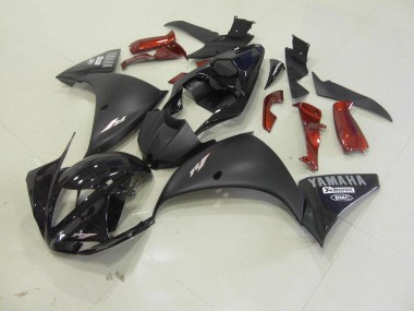 Matt Schwarz Yamaha R1 2012-2014 Motorrad Vollverkleidung