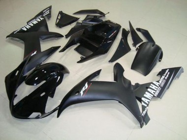 Matt SchwarzWeiß Yamaha R1 2002-2003 Motorrad Verkleidungen