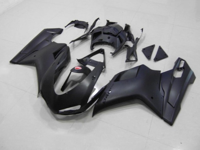 Matt Schwarzer schwarzer Aufkleber Ducati 848 1098 1198 2007-2014 Motorrad Verkleidungen Matt Schwarzer schwarzer Aufkleber Ducati 848 1098 1198 2007-2014 Motorrad Verkleidungen