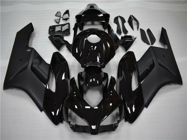 Matt schwarz Glänzend Honda CBR 1000 RR 2004-2005 Motorrad Verkleidungen Matt schwarz Glänzend Honda CBR 1000 RR 2004-2005 Motorrad Verkleidungen