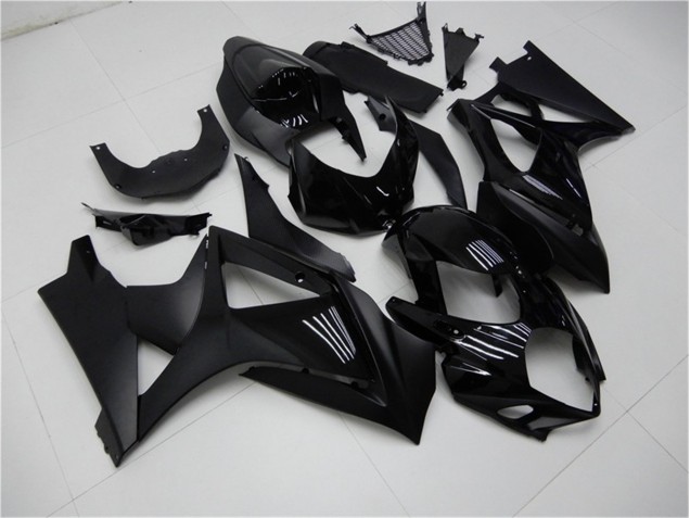 Matt schwarz Glänzend Suzuki GSXR 1000 K7 2007-2008 Motorrad Verkleidungen Matt schwarz Glänzend Suzuki GSXR 1000 K7 2007-2008 Motorrad Verkleidungen