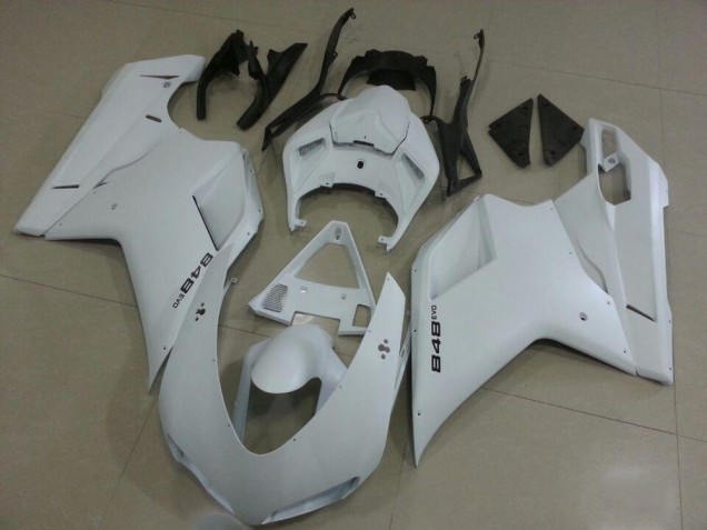 MattWeiß Ducati 848 1098 1198 2007-2014 Motorrad Verkleidungen MattWeiß Ducati 848 1098 1198 2007-2014 Motorrad Verkleidungen