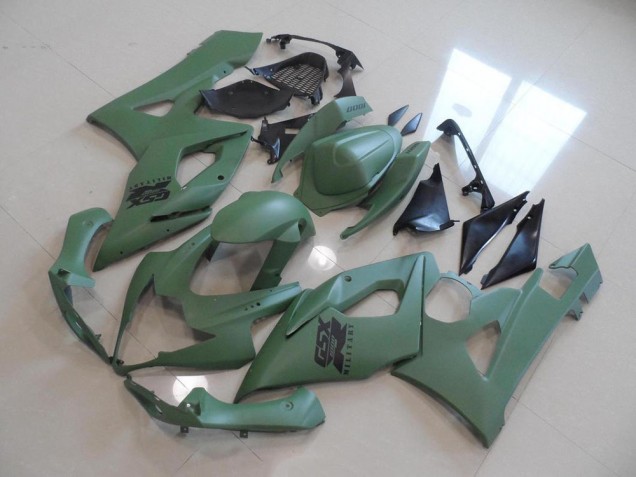 Mattes Armee Grün Suzuki GSXR 1000 K5 2005-2006 Motorrad Verkleidungen Mattes Armee Grün Suzuki GSXR 1000 K5 2005-2006 Motorrad Verkleidungen