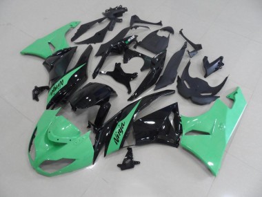 Metallic Grün Kawasaki ZX6R 2009-2012 Motorrad Verkleidungen