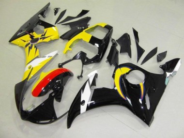 Mond Schwarz Gelb Yamaha R6 2003-2005 Motorrad Verkleidungen