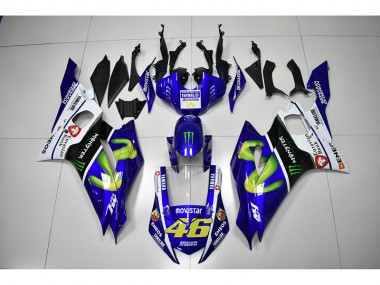 Monster Blau Movistar 46 Yamaha R6 2017-2023 Motorrad Verkleidungen