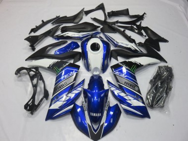 Monster Blau Yamaha R3 2015-2022 Motorrad Verkleidungen
