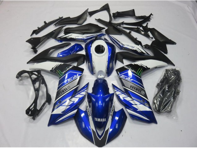 Monster Blau Yamaha R3 2015-2022 Motorrad Verkleidungen Monster Blau Yamaha R3 2015-2022 Motorrad Verkleidungen