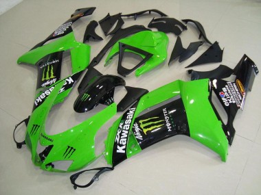 Monster Grün Kawasaki ZX6R 2007-2008 Motorrad Verkleidungen