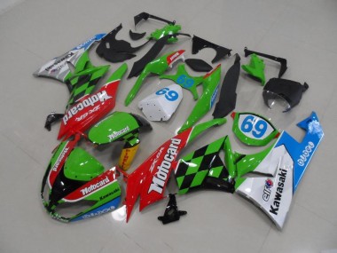 Motocard Kawasaki ZX6R 2009-2012 Motorrad Verkleidungen