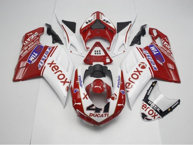 OEM Stil Xerox mit 41 Ducati 848 1098 1198 2007-2014 Motorrad Verkleidungen OEM Stil Xerox mit 41 Ducati 848 1098 1198 2007-2014 Motorrad Verkleidungen
