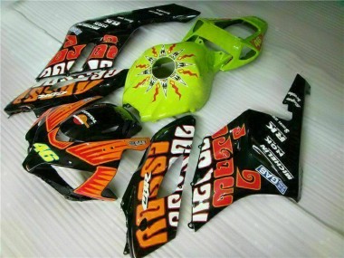 Orange Grün Honda CBR 1000 RR 2004-2005 Motorrad Verkleidungen