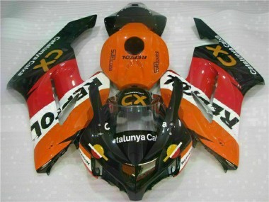 Orange Honda CBR 1000 RR 2004-2005 Motorrad Vollverkleidung