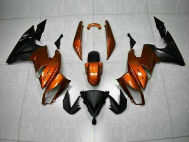 Orange Kawasaki EX650 2009-2011 Motorrad Verkleidungen