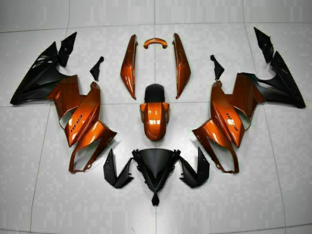 Orange Kawasaki EX650 2009-2011 Motorrad Verkleidungen Orange Kawasaki EX650 2009-2011 Motorrad Verkleidungen