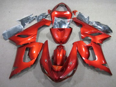 Orange Kawasaki ZX6R 2005-2006 Motorrad Verkleidung
