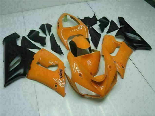 Orange Kawasaki ZX6R 2005-2006 Motorrad Verkleidungen Orange Kawasaki ZX6R 2005-2006 Motorrad Verkleidungen