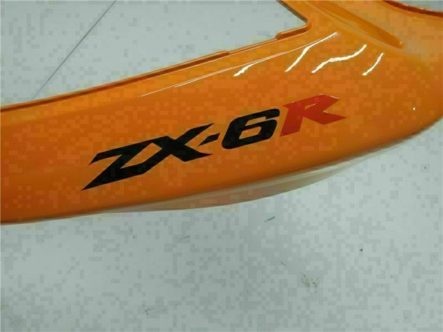 Orange Kawasaki ZX6R 2005-2006 Motorrad Verkleidungen Orange Kawasaki ZX6R 2005-2006 Motorrad Verkleidungen