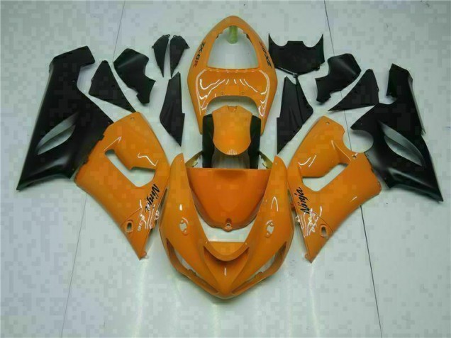 Orange Kawasaki ZX6R 2005-2006 Motorrad Verkleidungen Orange Kawasaki ZX6R 2005-2006 Motorrad Verkleidungen