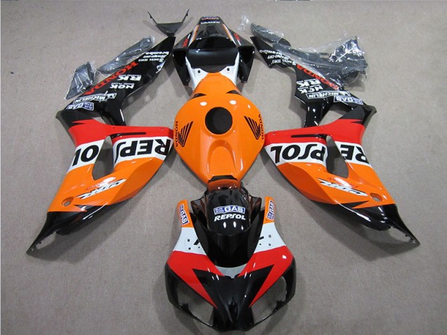 Orange Repsol Honda CBR 1000 RR 2006-2007 Motorrad Verkleidungen Orange Repsol Honda CBR 1000 RR 2006-2007 Motorrad Verkleidungen