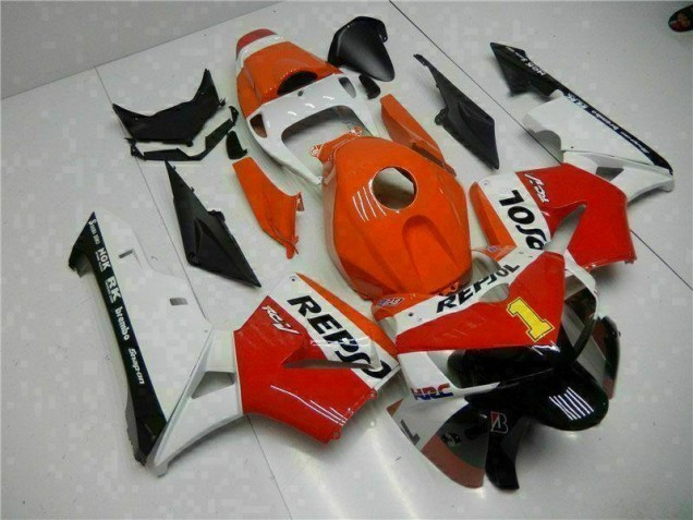 Orange Repsol Honda CBR 600 RR 2005-2006 Motorrad Verkleidungen Orange Repsol Honda CBR 600 RR 2005-2006 Motorrad Verkleidungen