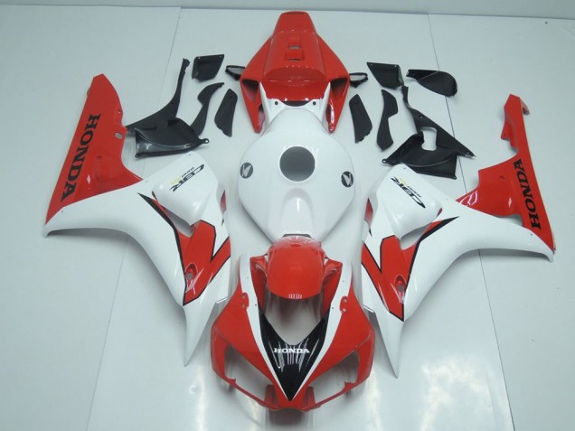 Orange Rot und Weiß Honda CBR 1000 RR 2006-2007 Motorrad Verkleidungen Orange Rot und Weiß Honda CBR 1000 RR 2006-2007 Motorrad Verkleidungen