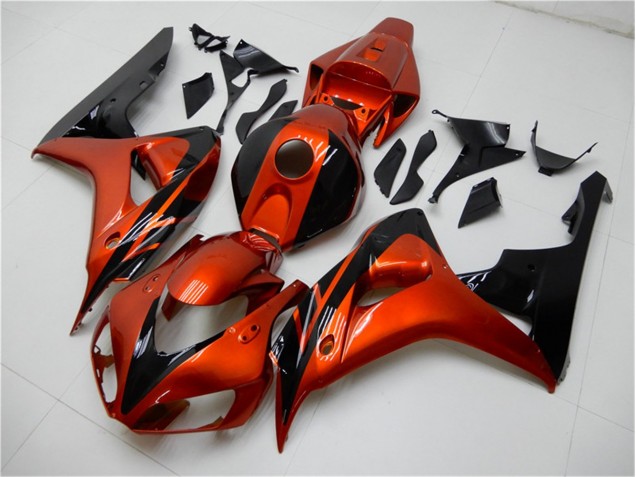 Orange Schwarz Honda CBR 1000 RR 2006-2007 Motorrad Verkleidungen Orange Schwarz Honda CBR 1000 RR 2006-2007 Motorrad Verkleidungen