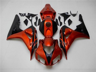 Orange Schwarz Honda CBR 1000 RR 2006-2007 Motorrad Verkleidungen