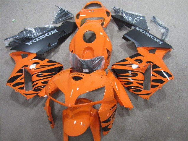 Orange Schwarz Honda CBR 600 RR 2005-2006 Motorrad Verkleidungen Komplett Sets Orange Schwarz Honda CBR 600 RR 2005-2006 Motorrad Verkleidungen Komplett Sets