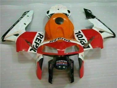 Orange Schwarz Repsol Honda CBR 600 RR 2005-2006 Motorrad Verkleidungen