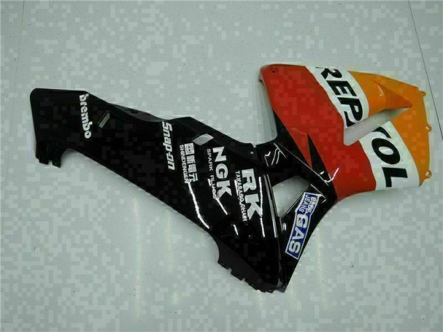 Orange Schwarz Repsol Honda CBR 600 RR 2005-2006 Motorrad Vollverkleidung Orange Schwarz Repsol Honda CBR 600 RR 2005-2006 Motorrad Vollverkleidung