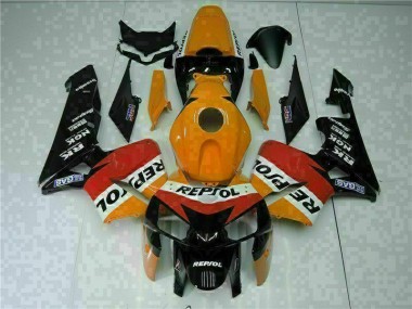 Orange Schwarz Repsol Honda CBR 600 RR 2005-2006 Motorrad Vollverkleidung