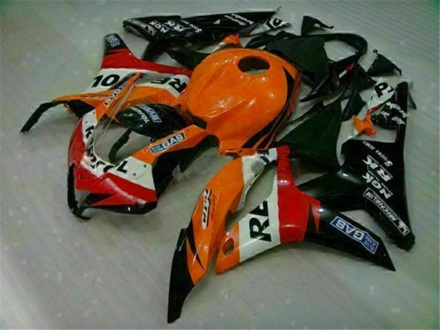 Orange Schwarz Repsol Honda CBR 600 RR 2007-2008 Motorrad Verkleidung Orange Schwarz Repsol Honda CBR 600 RR 2007-2008 Motorrad Verkleidung
