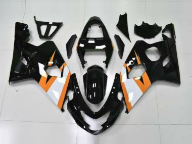 Orange Schwarz Suzuki GSXR 600 / 750 K4 2004-2005 Motorrad Verkleidung