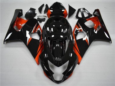 Orange Schwarz Suzuki GSXR 600 / 750 K4 2004-2005 Motorrad Verkleidungen