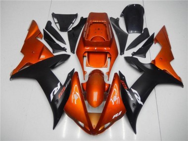 Orange Schwarz Yamaha R1 2002-2003 Motorrad Verkleidungen